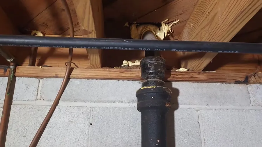 Old cast iron drain pipe with corrosion and scaling for About Lakewood CA Plumbing Guys